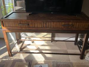 Wood TableStand and Standing Lamp