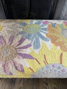 Flower Print Padded Coffee Table