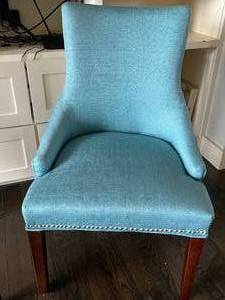 Pair of Teal Accent Chairs