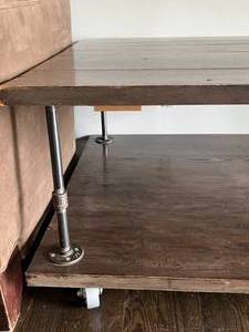 Wood & Pipe Coffee Table