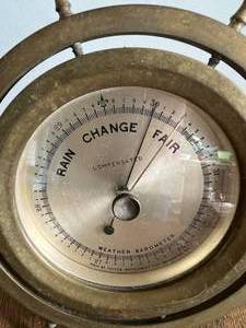 Vintage Rain Change Fair - Weather Barometer