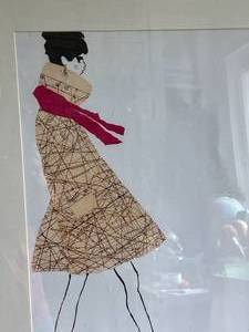 Modern Art of Woman Walking