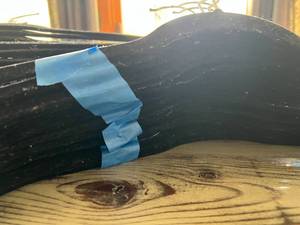 Large Lot of Black Felt Hangers