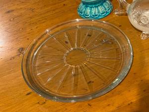 Decor Turquoise Pineapple, Clear Fish, Platter