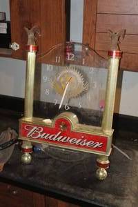 lot 405 image: Budweiser Lighted Wall Clock