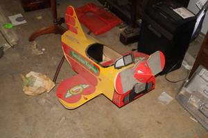lot 453 image: Vintage Santa Bear Express Cardboard Toy Airplane