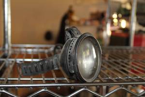lot 497 image: Vintage Miner Helmet Lamp