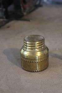 lot 489 image: Vintage Brass Container