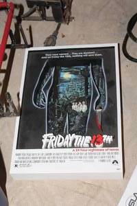 lot 662 image: Friday The 13th Movie Wall Plaque