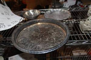 lot 575 image: Lot of (3) Silver Trays