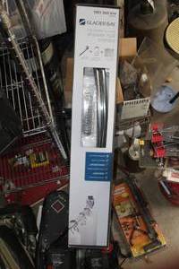 lot 593 image: Glacier Bay Adjustable Curved Shower Rod Combo (New )