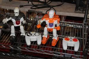 lot 608 image: Lot of (2) Fighting Robots with Controllers