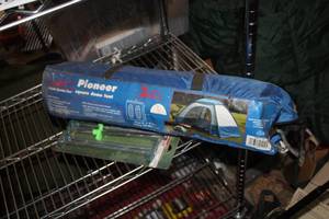 lot 450 image: Pioneer 2-Person Square Dome Tent with Carry Bag