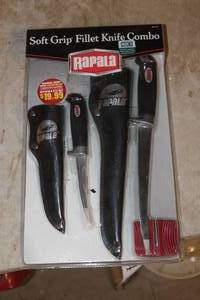 lot 671 image: Rapala Soft Grip Filet Knife Combo (in original packaging)