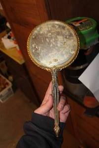 lot 837 image: Vintage Hand Mirror