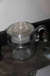 lot 846 image: Vintage Glass Coffee Percolator