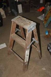 lot 706 image: 2 Wooden Step Ladder