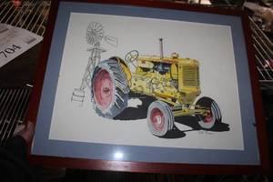 lot 701 image: Tractor by JF Carson Signed Painting , Unframed