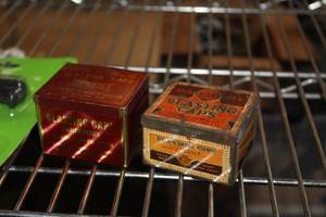 lot 714 image: Lot of (2) No. 6 Metal Blasting Cap Boxes (empty)