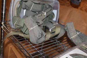 lot 888 image: Lot of (1 Bin) Vintage Military Straps