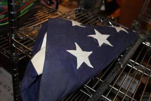 lot 748 image: Valley Forge Flag Company 100% Cotton American Flag