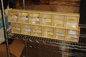 lot 897 image: Lot of (2) Parts Organizer Cabinets 6-drawer