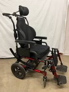 WOW MSRP $4000 Quickie Tilt-in-Space Adult Wheelchair With Many Extras - Heavy Duty Blue Speckle Frame - Seat Width 21 Excellent Condition 2 Used Ones Just Sold Online For $2000 Each
