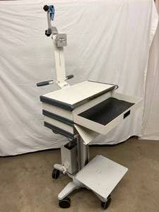 MSRP $1800 High Quality GCX Mobile Medication Cart Workstation Medical Mounting Solutions Standing Desk With Monitor Mount, Power Supply &amp More&nbsp Excellent Condition
