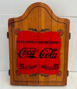lot 42 image: Vintager Coca-Cola Dart Board