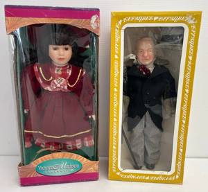 lot 48 image: Group Of Vintage Dolls Including 1980s W.C. Fields And Victoria Madison