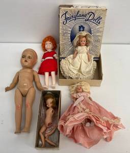 lot 51 image: Group Of Vintage Dolls Including Fairyland Dolls And More