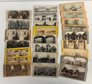 lot 70 image: Group Of Vintage Stereoview Photos