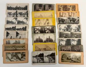 lot 71 image: Group Of Vintage Stereoview Photos