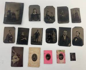 lot 72 image: Group Of Vintage Misc. Tintypes