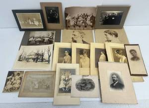 lot 84 image: Group Of Vintage Misc. Photos Mostly People Misc. Sizes