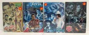 lot 85 image: Set Of Four Elvis 3D Posters 17 12 x 11 12 NIB