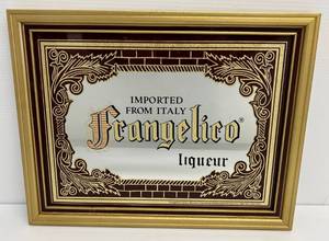 lot 100 image: Framed Imported From Italy Frangelico Liqueur Mirror