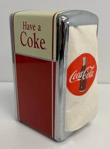 lot 110 image: 1992 Coca- Cola Napkin Holder