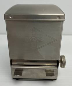 lot 111 image: Coca-Cola Brand Stainless Steel Toothpick Holder