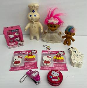lot 156 image: Group Of Misc. Collectibles Including Pillsbury And Hello Kitty