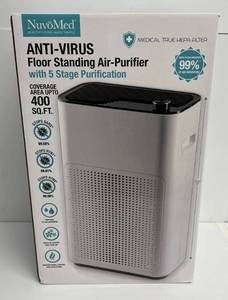 lot 180 image: NuvoMed Anti- Virus Floor Standing Air-Purifier NIB