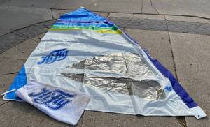 lot 9 image: HiFly Windsurfing Sail Board Sail With Original Bag