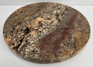 lot 183 image: 17 14 x 1 14 Solid Stone Lazy Susan