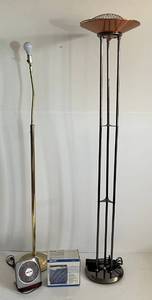 lot 187 image: Group Including Two Floor Lamps, Portable Heater And Mini Fan All Work