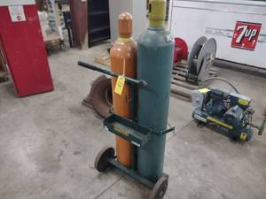 lot 13 image: Oxygen & Argon Bottles with Harper ...