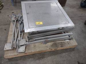 lot 25 image: Aluminum Access Panel & Grates...