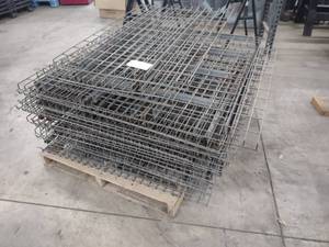 lot 41 image: Pallet Rack Wire Tops, 42 Deep, Va...