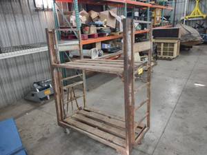 lot 49 image: Steel Fold-Up Cart, 57x29x73.5, Nee...