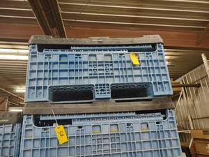 lot 57 image: Fold-Up Poly Crate, 40x48x51 With T...