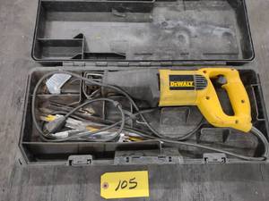 lot 105 image: Dewalt Reciprocating Saw, Works...